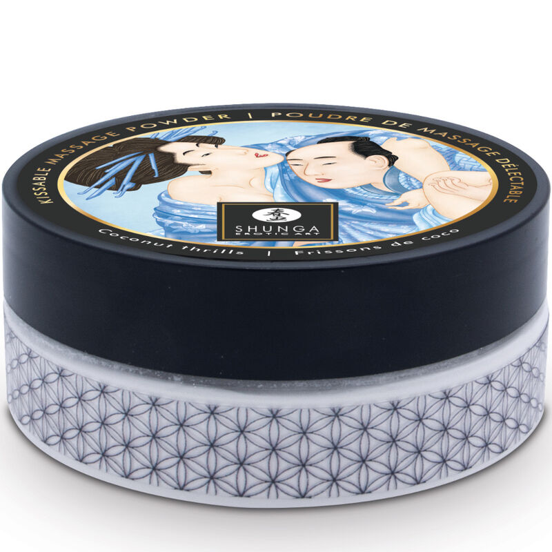SHUNGA - SET DE POUDRE DE MASSAGE COMESTIBLE À LA NOIX DE COCO