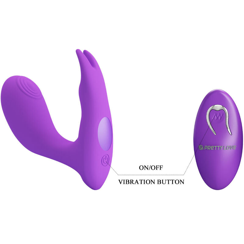PRETTY LOVE - IDABELLE TÉLÉCOMMANDE VIBRANTE ET PULSATOIRE VIOLETTE