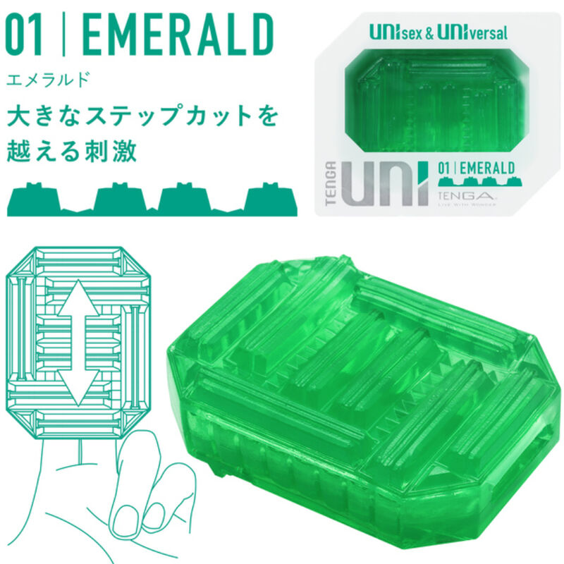 TENGA - MASTURBATEUR UNI VARIETY EN FORME DE DOIGTIER, PACK DE 4 UNITÉS