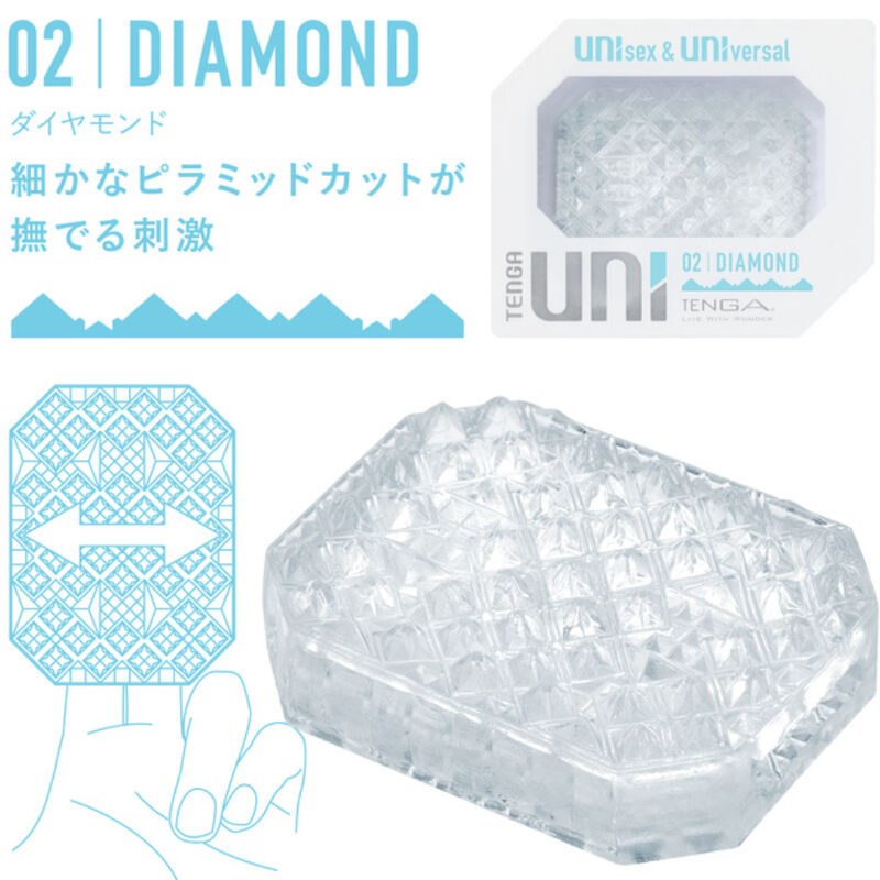 TENGA - MASTURBATEUR UNI VARIETY EN FORME DE DOIGTIER, PACK DE 4 UNITÉS