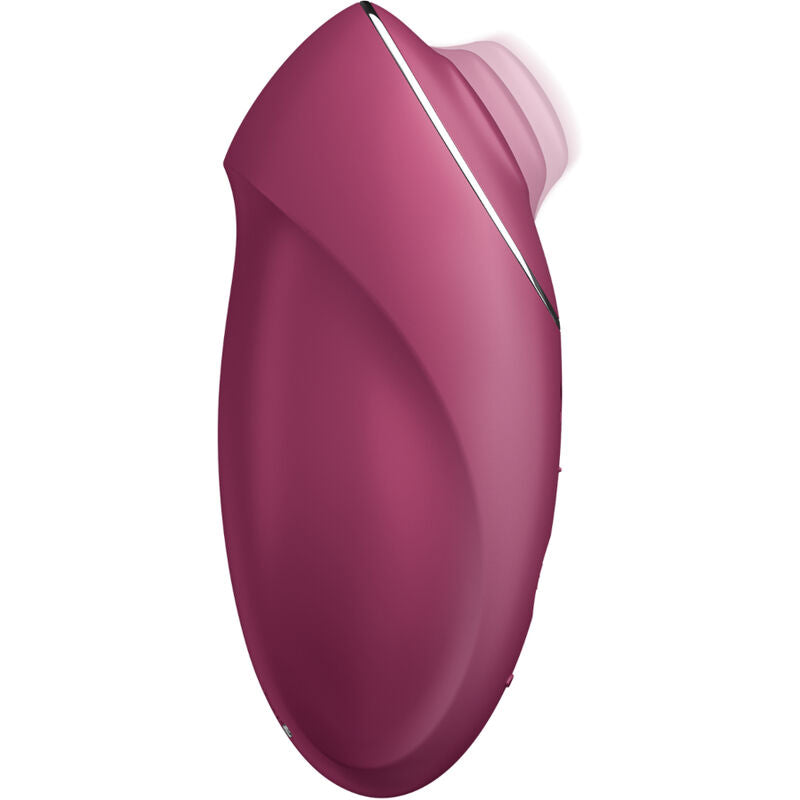 SATISFYER - TAP & CLIMAX 1 VIBREUR LAY-ON ROUGE