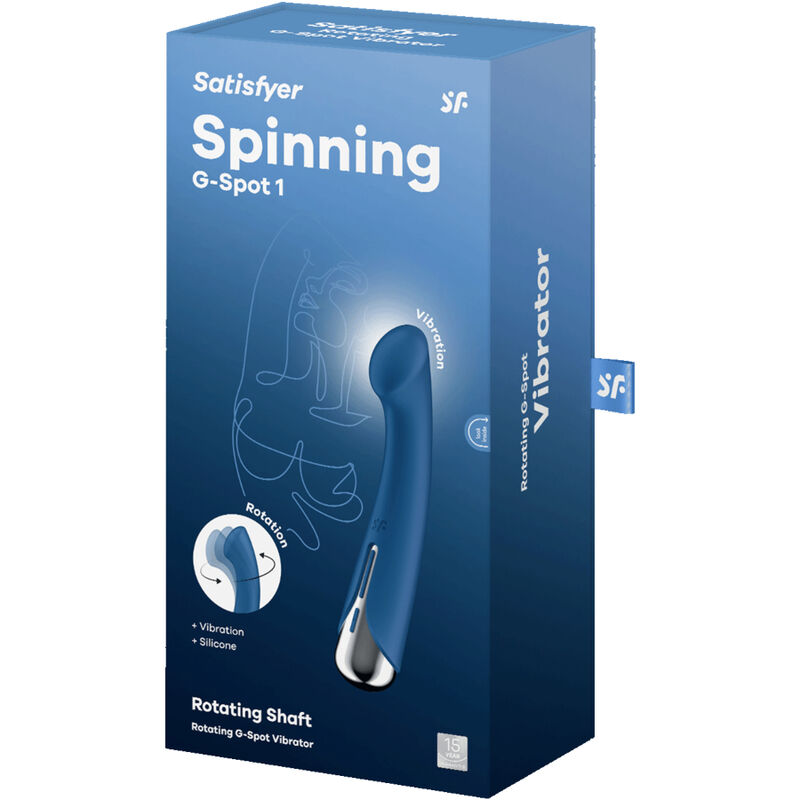 SATISFYER - SPINNING G-SPORT 1 VIBRATEUR ROTATIF ROUGE