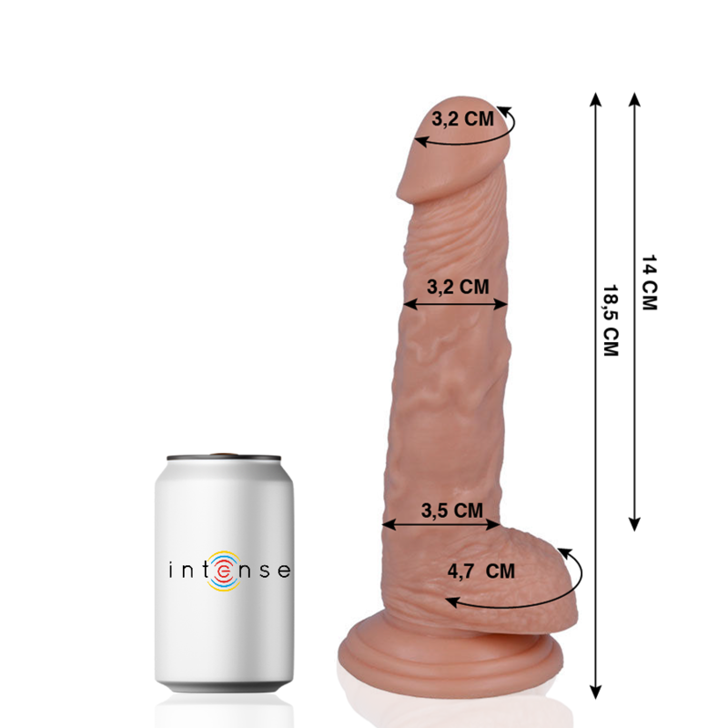 MR INTENSE - 13 PÉNIS RÉALISTE 18.5 CM -Ø- 3.2 CM