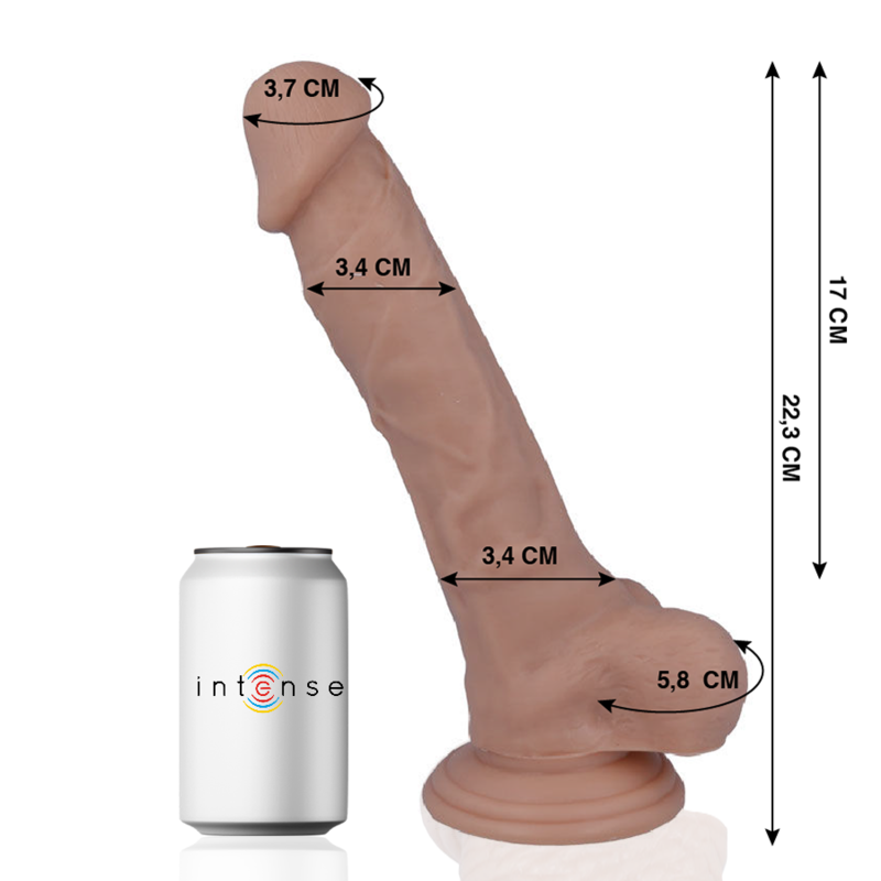 MR INTENSE - PÉNIS RÉALISTE 22,3 CM -O- 3,4 CM