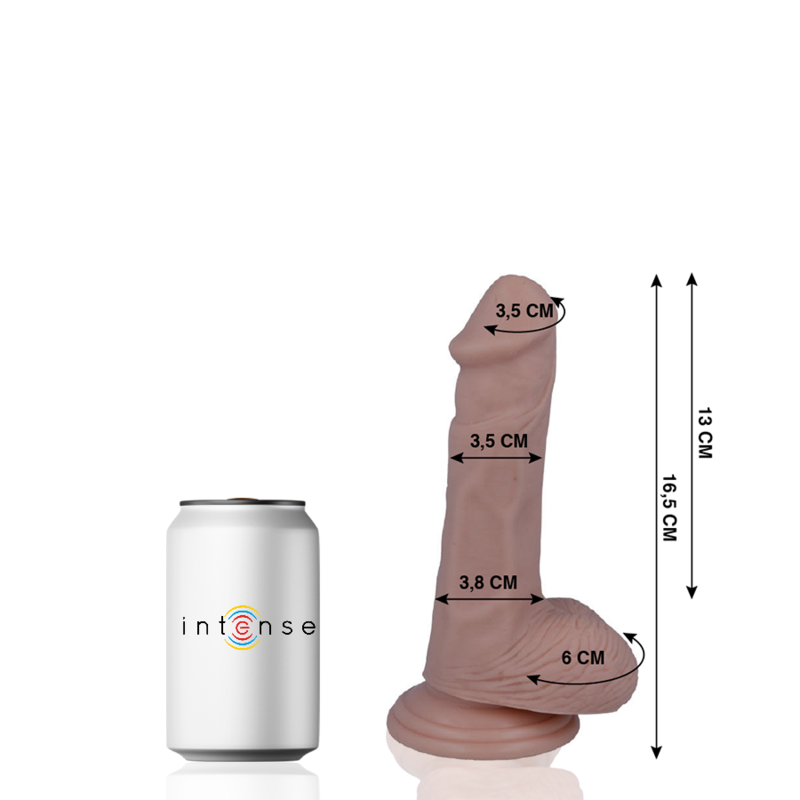 MR INTENSE - 5 PÉNIS RÉALISTES 16,5 CM -O- 3,5 CM