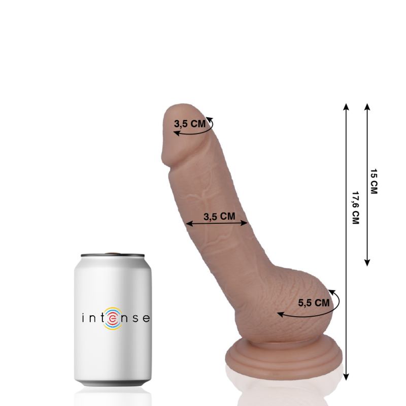 MR INTENSE - 8 PÉNIS RÉALISTES 17,6 CM -Ø- 3,5 CM