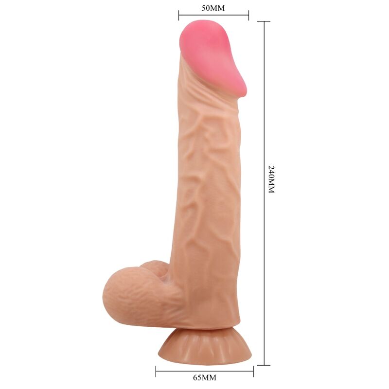 PRETTY LOVE - SÉRIE SLIDING SKIN DILDO RÉALISTE AVEC PEAU GLISSANTE TÉLÉCOMMANDE SAUNA CHAIR 24 CM