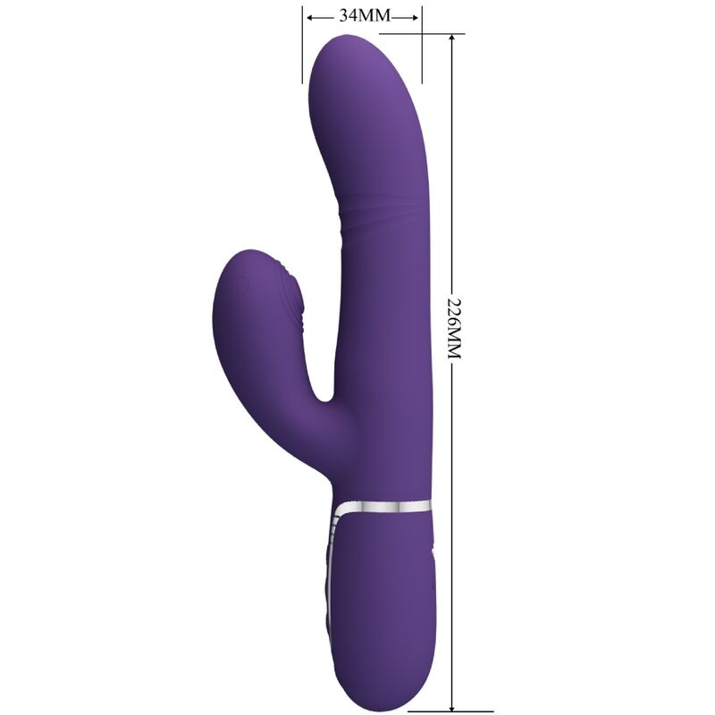 PRETTY LOVE - VIBROMASSEUR MULTIFONCTION POINT G VIOLET