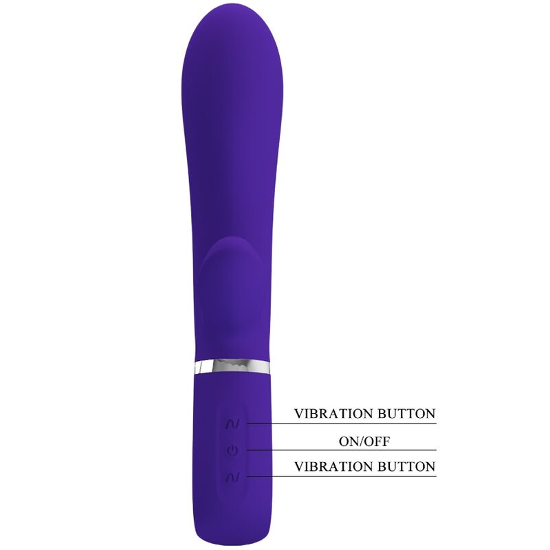 PRETTY LOVE - VIBROMASSEUR MULTIFONCTION POINT G THOMAS VIOLET