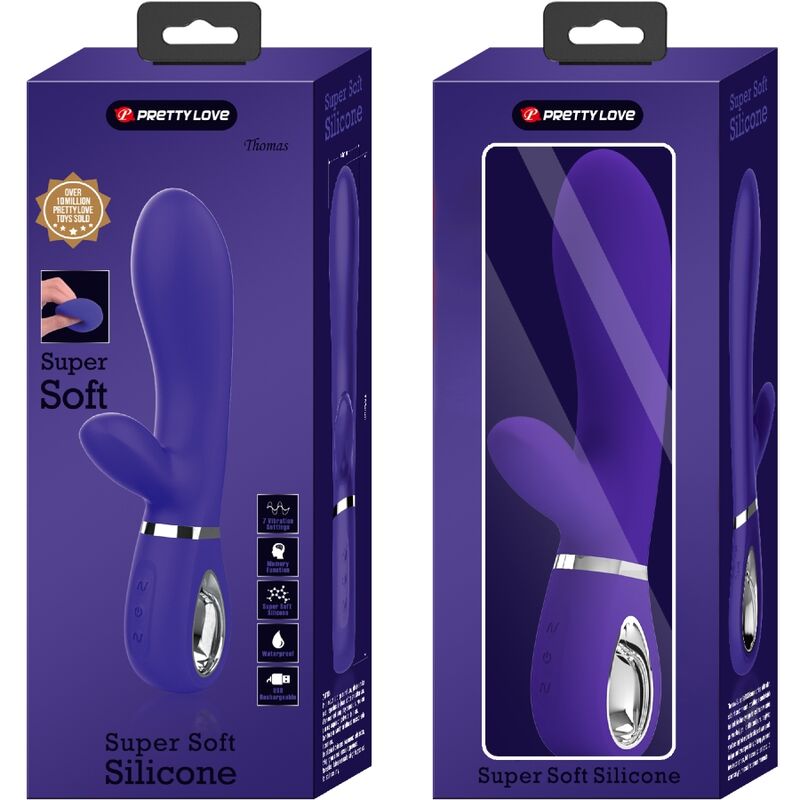 PRETTY LOVE - VIBROMASSEUR MULTIFONCTION POINT G THOMAS VIOLET