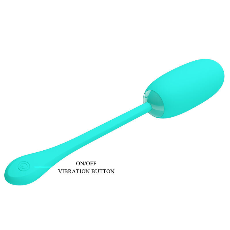 PRETTY LOVE - JULIUS OEUF VIBRANT ÉTANCHE ET RECHARGEABLE AQUA GREEN