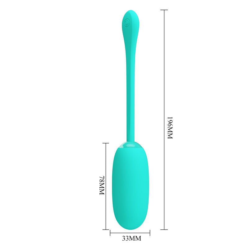 PRETTY LOVE - JULIUS OEUF VIBRANT ÉTANCHE ET RECHARGEABLE AQUA GREEN