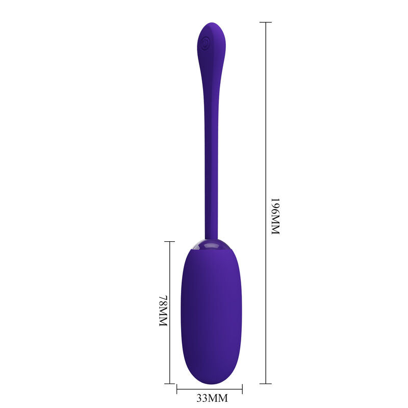 PRETTY LOVE - JULIUS OEUF VIBRANT ÉTANCHE RECHARGEABLE VIOLET