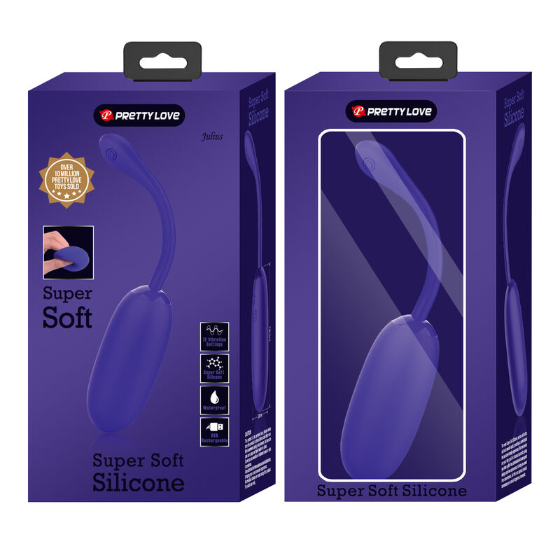 PRETTY LOVE - JULIUS OEUF VIBRANT ÉTANCHE RECHARGEABLE VIOLET
