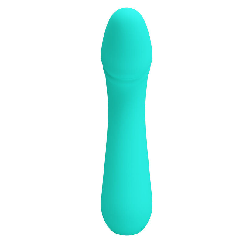 PRETTY LOVE - VIBROMASSEUR RECHARGEABLE CETUS VERT D'EAU