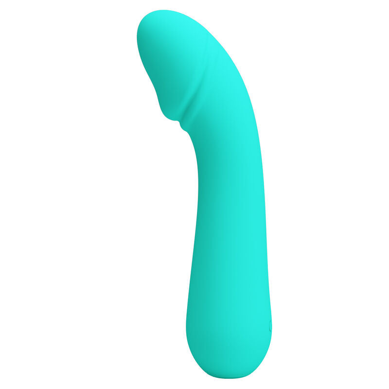 PRETTY LOVE - VIBROMASSEUR RECHARGEABLE CETUS VERT D'EAU