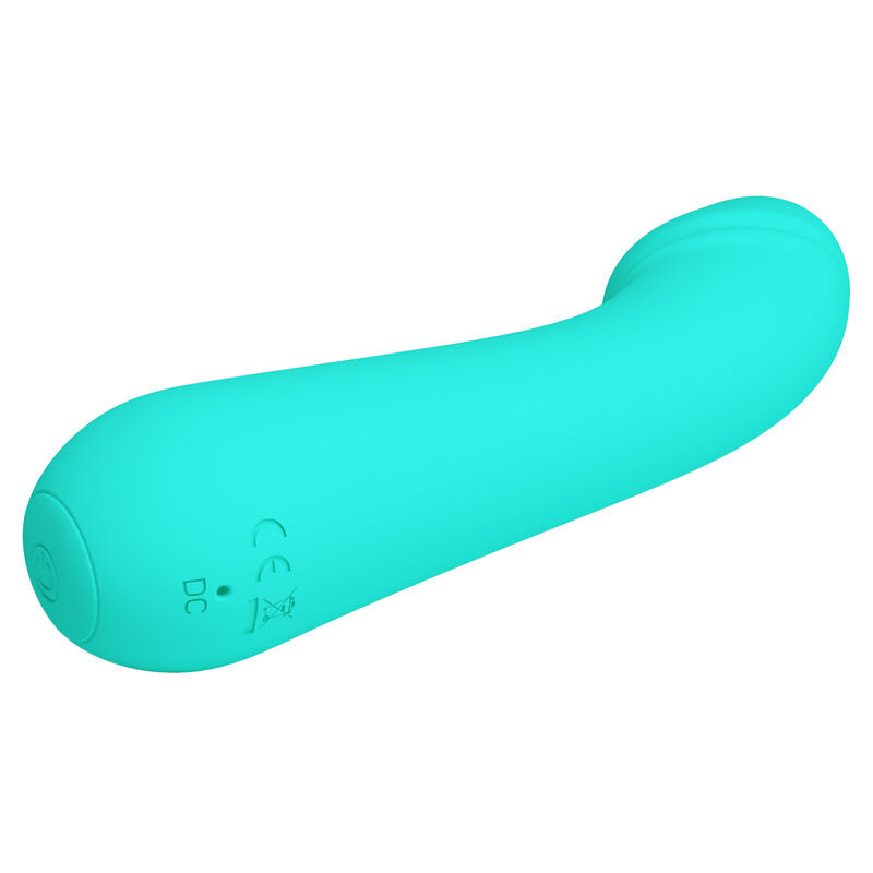 PRETTY LOVE - VIBROMASSEUR RECHARGEABLE CETUS VERT D'EAU