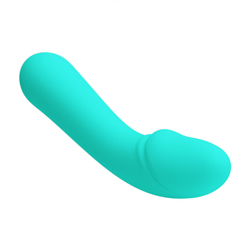 PRETTY LOVE - VIBROMASSEUR RECHARGEABLE CETUS VERT D'EAU