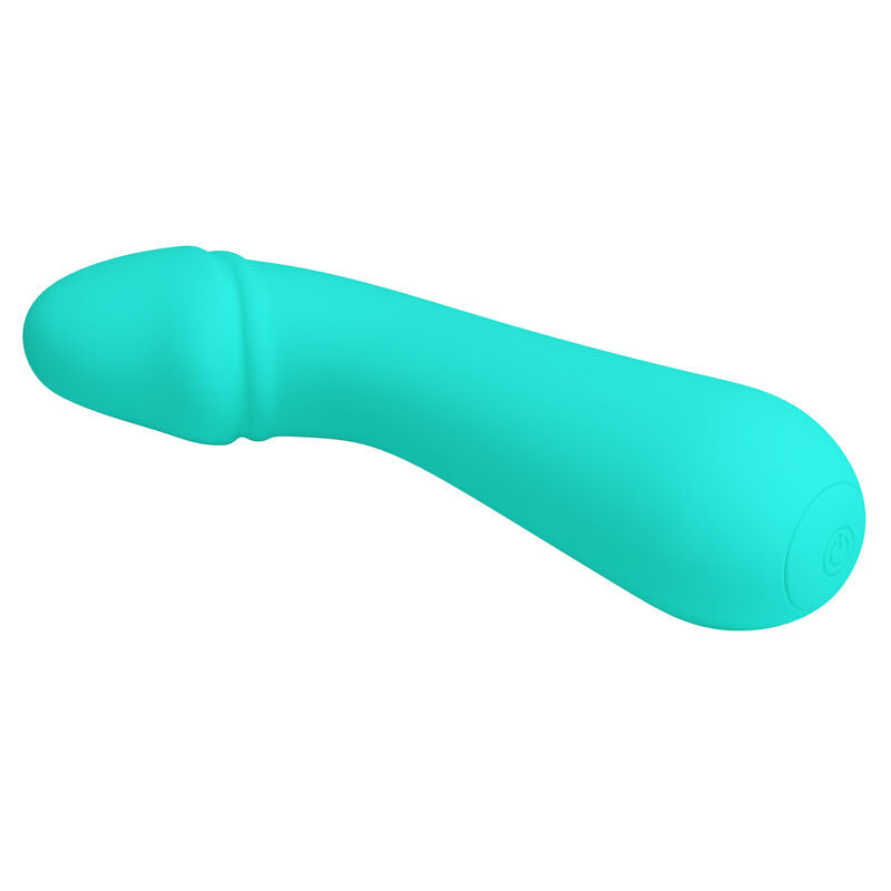 PRETTY LOVE - VIBROMASSEUR RECHARGEABLE CETUS VERT D'EAU