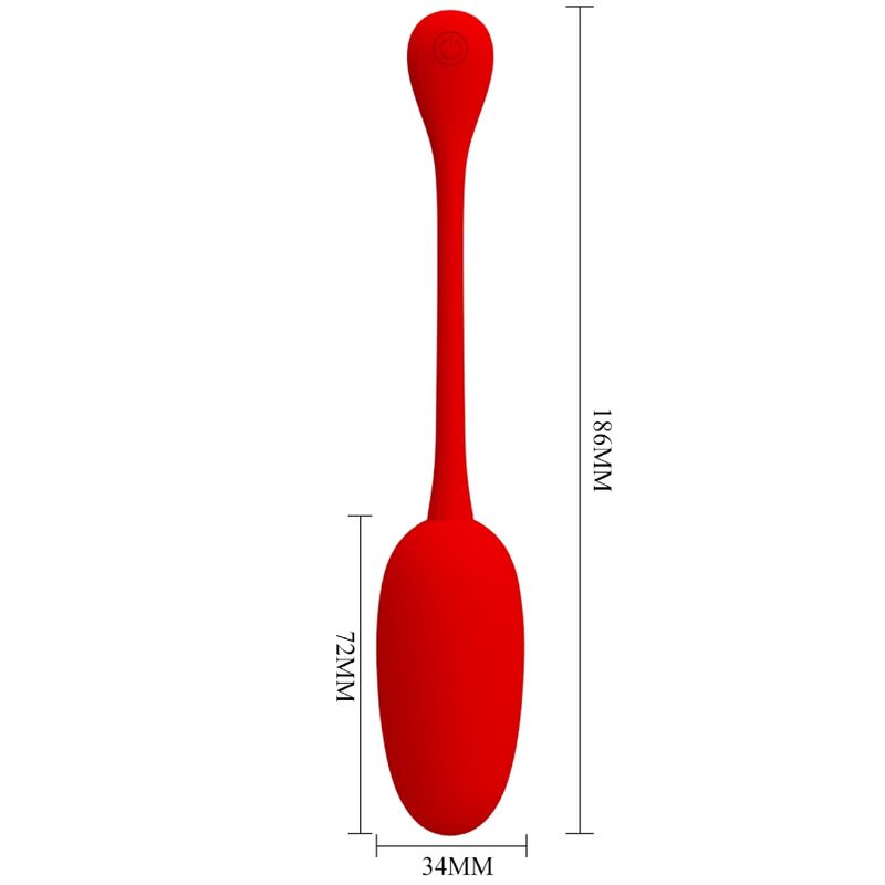 PRETTY LOVE - KNUCKER ŒUF VIBRANT RECHARGEABLE ROUGE
