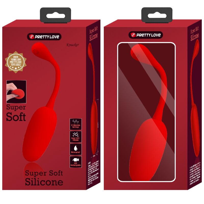 PRETTY LOVE - KNUCKER ŒUF VIBRANT RECHARGEABLE ROUGE