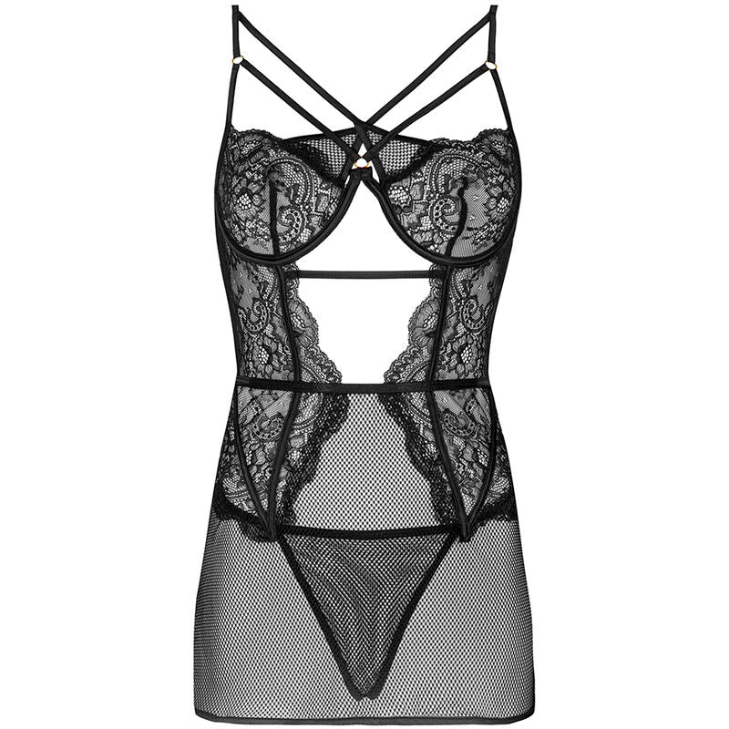 LIVCO CORSETTI FASHION - BARIRIN LC 90633 JUPE + CULOTTE NOIR