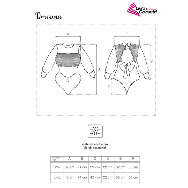 LIVCO CORSETTI FASHION - DRIMINA LC90690 BODY BLEU MARINE