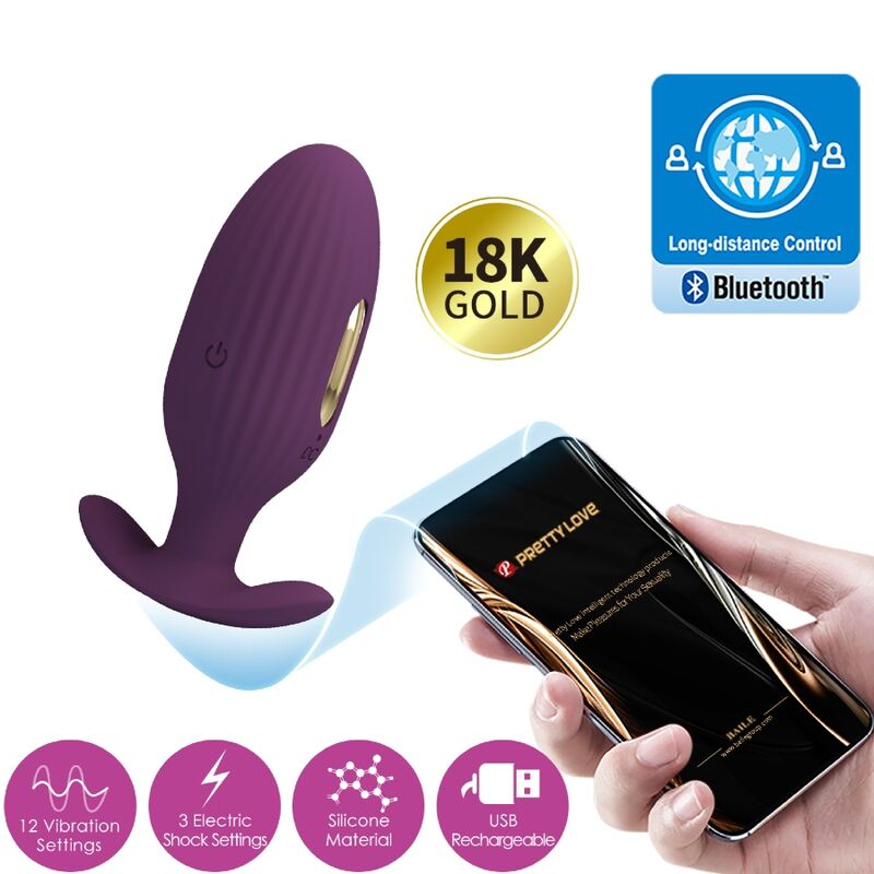 PRETTY LOVE - JEFFERSON PLUG ANAL TÉLÉCOMMANDÉ VIOLET