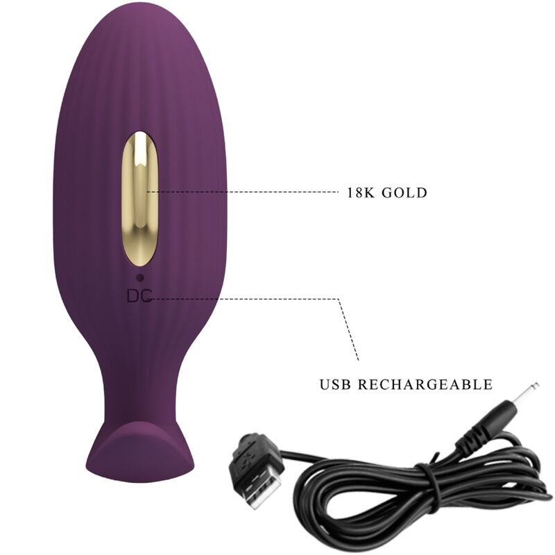 PRETTY LOVE - JEFFERSON PLUG ANAL TÉLÉCOMMANDÉ VIOLET