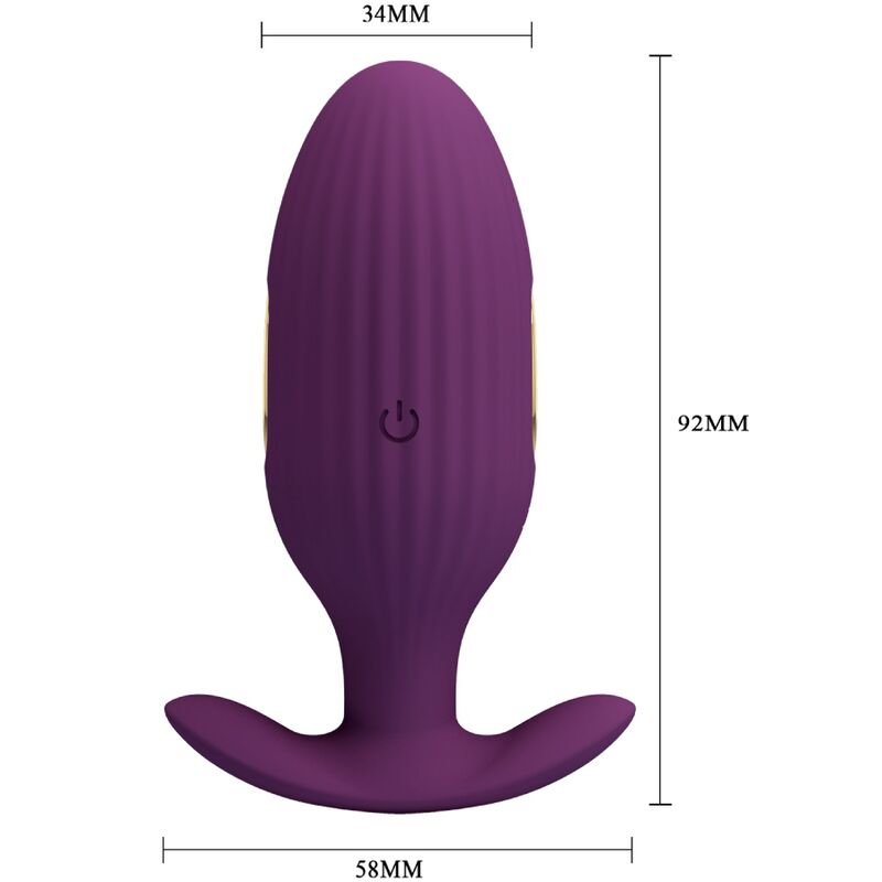 PRETTY LOVE - JEFFERSON PLUG ANAL TÉLÉCOMMANDÉ VIOLET
