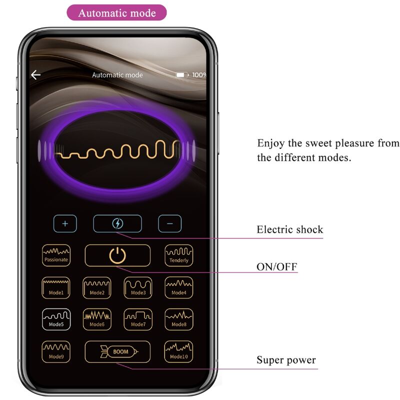 PRETTY LOVE - JEFFERSON PLUG ANAL TÉLÉCOMMANDÉ VIOLET