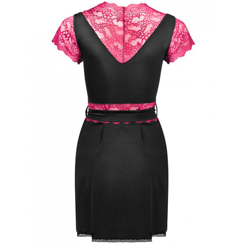LIVCO CORSETTI FASHION - KUMIKO LC 90428 CHEMISE DE NUIT + CULOTTE NOIR S/M
