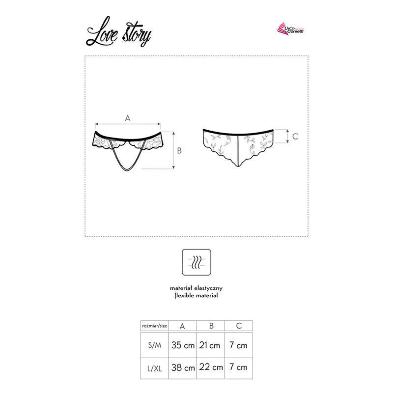 LIVCO CORSETTI FASHION - LOVE STORY LC 90679 CULOTTE NOIR