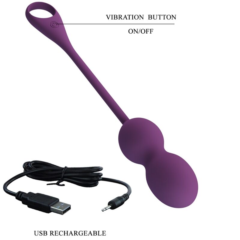 PRETTY LOVE - ELVIRA BOULES DE GYNÉCOLOGIE TÉLÉCOMMANDE APP VIOLET