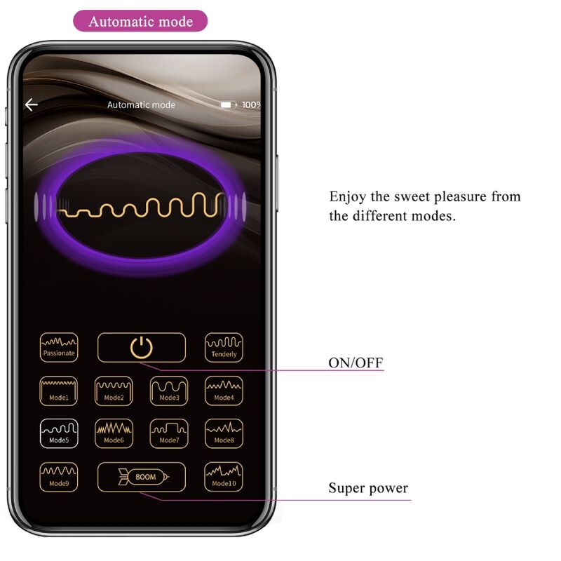 PRETTY LOVE - ELVIRA BOULES DE GYNÉCOLOGIE TÉLÉCOMMANDE APP VIOLET