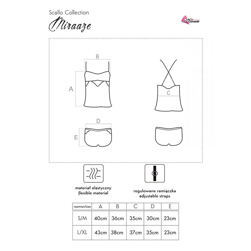 LIVCO CORSETTI FASHION - MIRAAZE LC 90567 T-SHIRT + SHORT NOIR