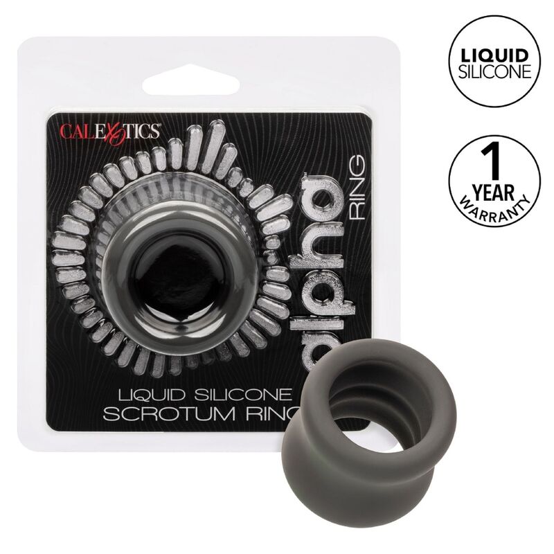 CALEXOTICS - ANNEAU DE TENSION SCROTALE ALPHA NOIR