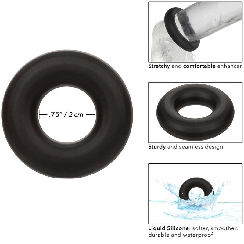 CALEXOTICS - ALPHA PROLONG MEDIUM RING NOIR