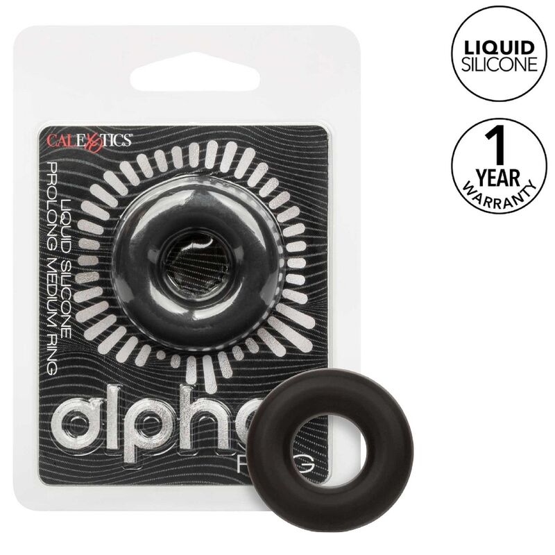 CALEXOTICS - ALPHA PROLONG MEDIUM RING NOIR