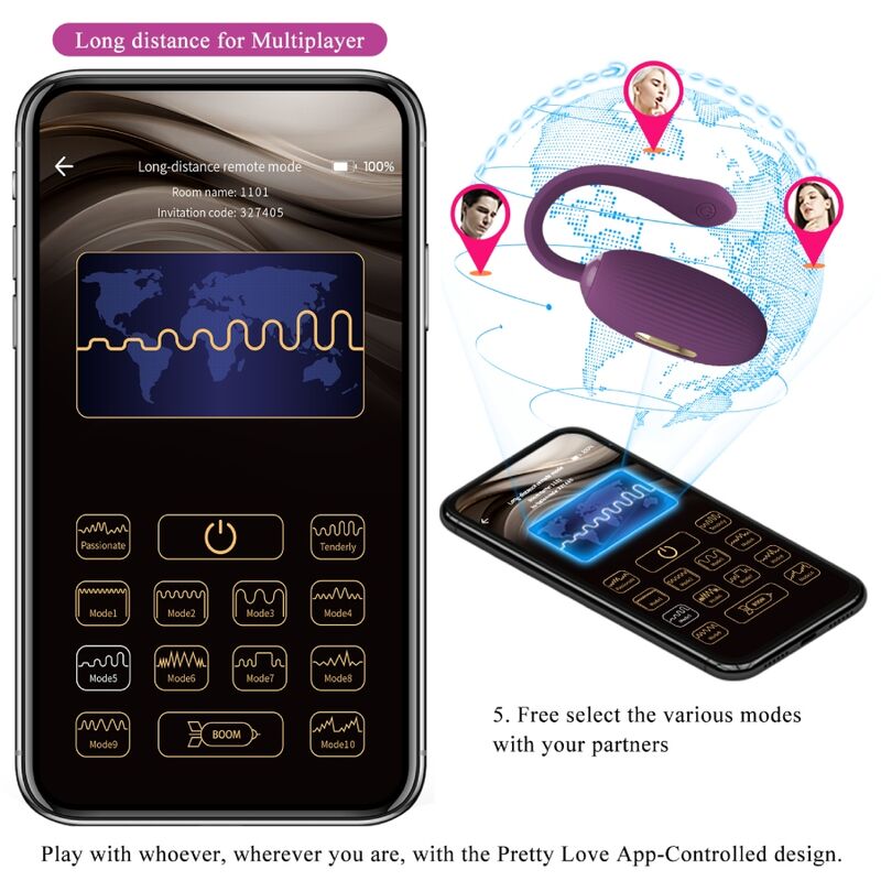 PRETTY LOVE - DOREEN ŒUF VIBRANT RECHARGEABLE VIOLET