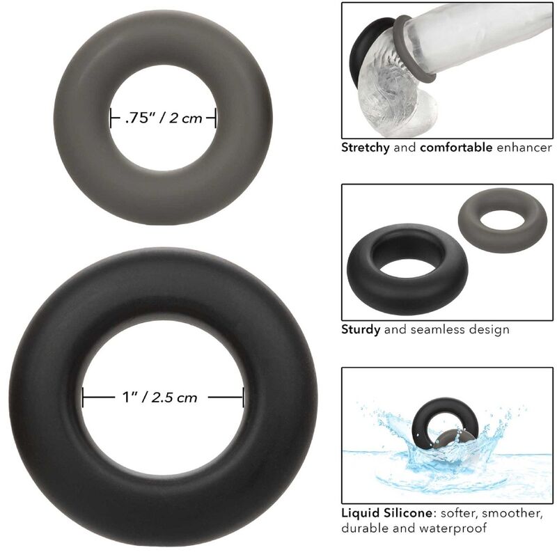 CALEXOTICS - ENSEMBLE ALPHA PROLONG AVEC 2 ANNEAUX GRIS