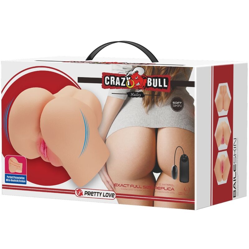 CRAZY BULL - VIBREUR VAGINAL ET ANAL RÉALISTE HAILEY