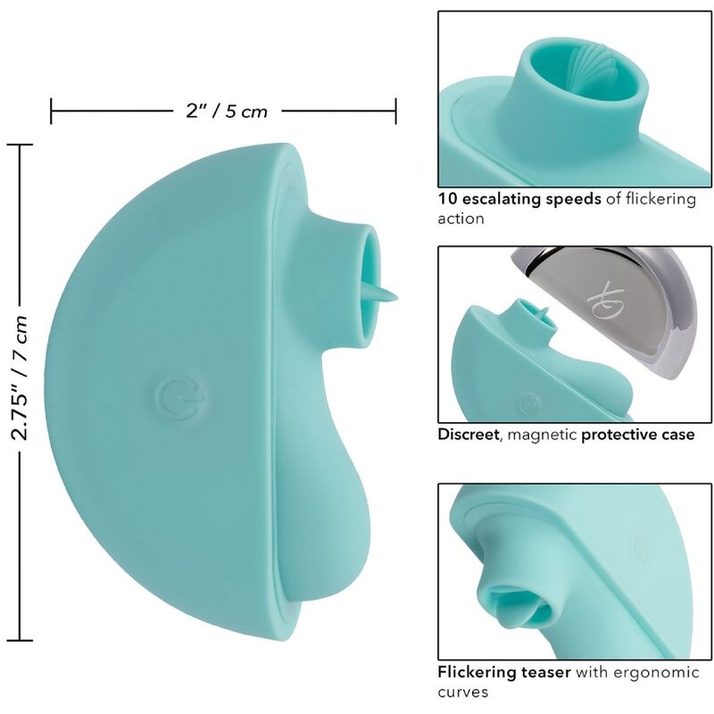 CALEXOTICS - STIMULATEUR OVATION RAVE VERT AQUA