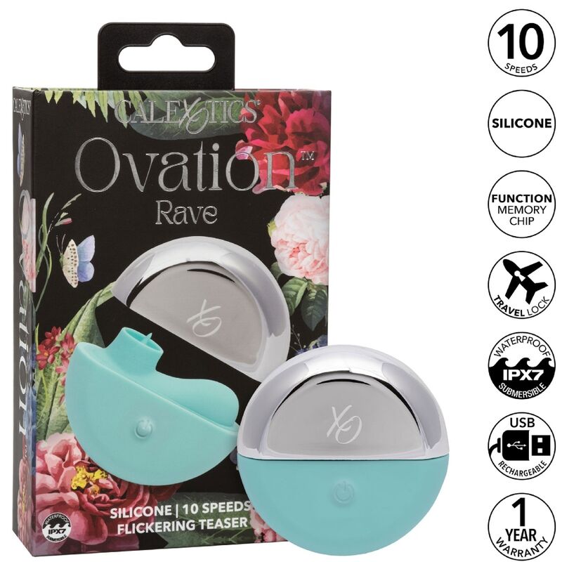 CALEXOTICS - STIMULATEUR OVATION RAVE VERT AQUA