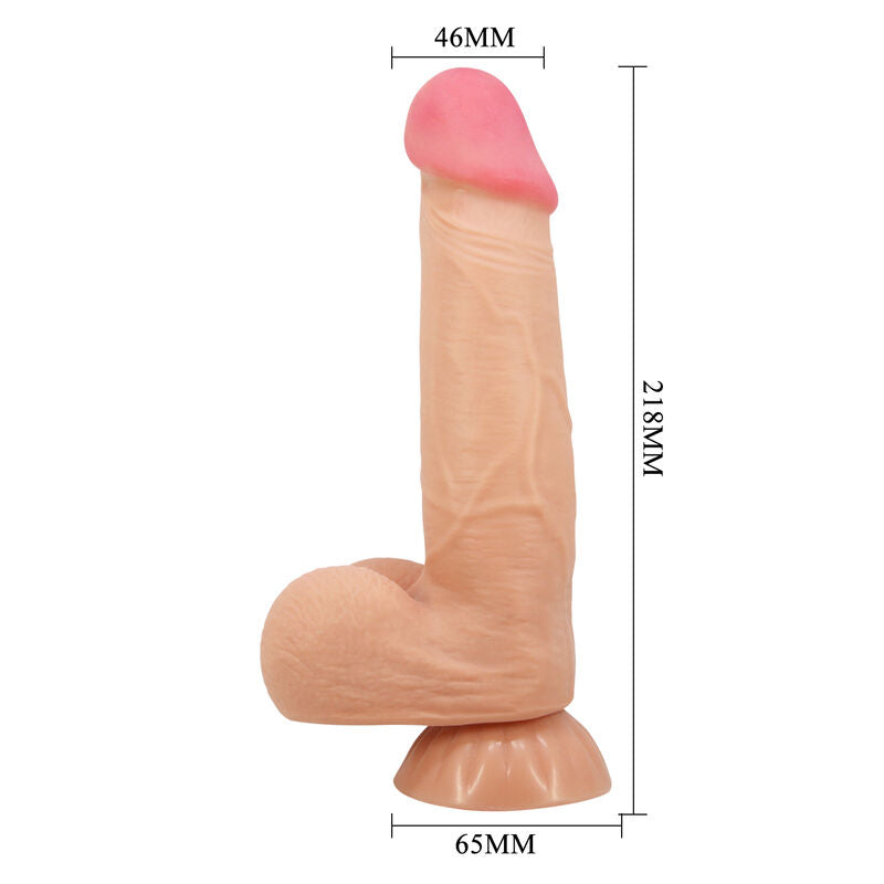 PRETTY LOVE - SLIDING SKIN SERIES DILDO RÉALISTE AVEC VENTOUSE GLISSANTE 21,8 CM