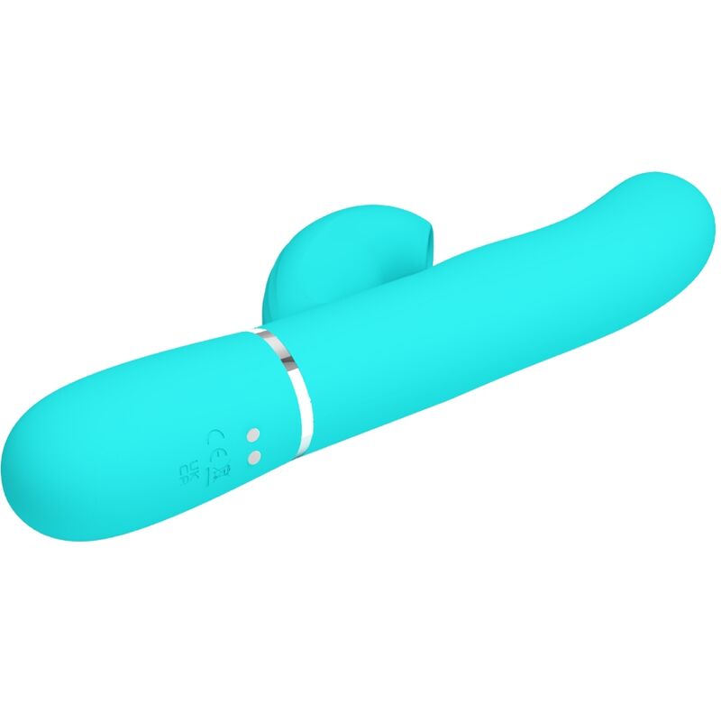 PRETTY LOVE - VIBROMASSEUR 3-EN-1 MULTIFONCTION POINT G PERLITA VERT AQUEUX