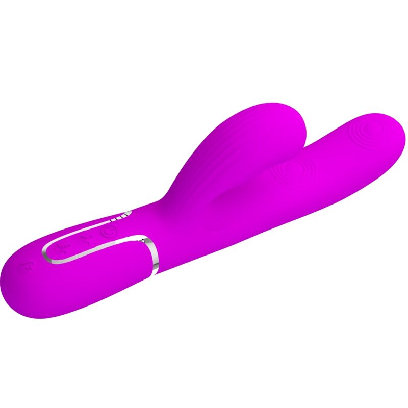 PRETTY LOVE - VIBROMASSEUR MULTIFONCTIONNEL 3 EN 1 POUR POINT G PERLITA VIOLET
