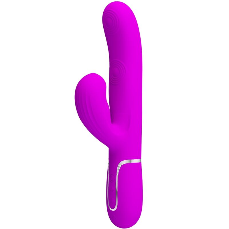 PRETTY LOVE - VIBROMASSEUR MULTIFONCTIONNEL 3 EN 1 POUR POINT G PERLITA VIOLET