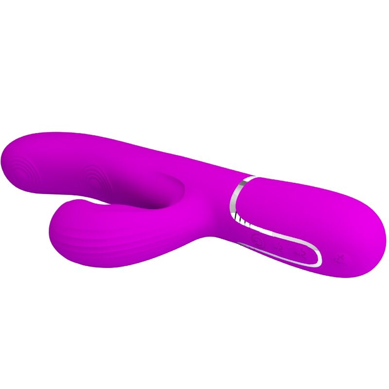 PRETTY LOVE - VIBROMASSEUR MULTIFONCTIONNEL 3 EN 1 POUR POINT G PERLITA VIOLET