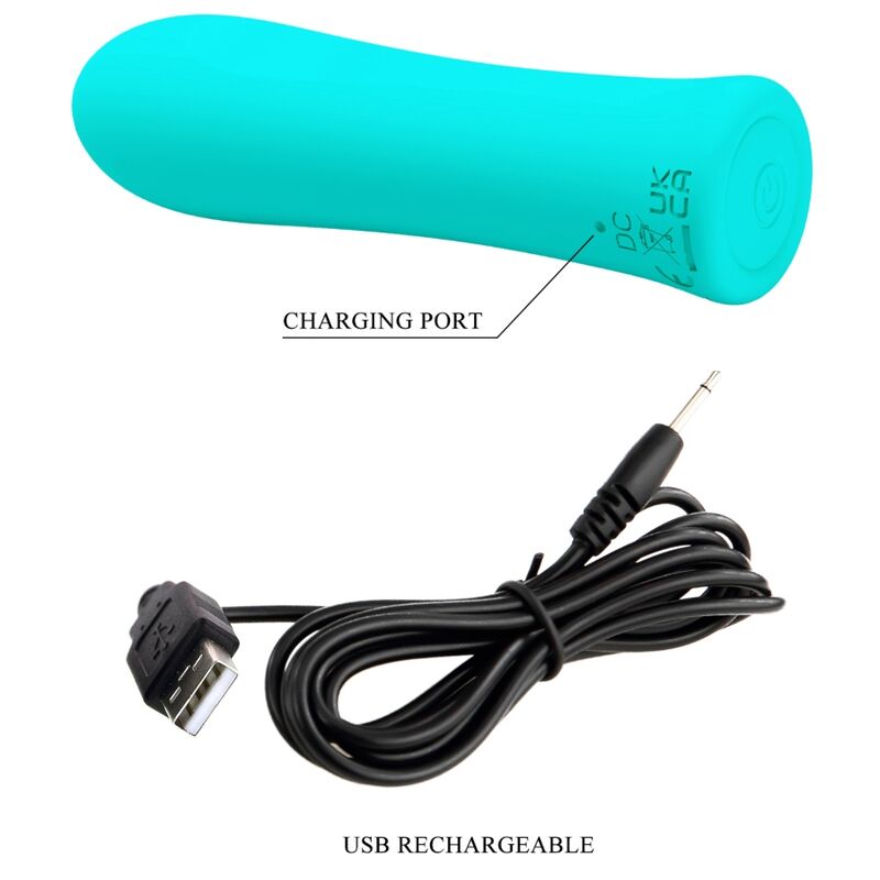 PRETTY LOVE - VIBROMASSEUR ALFREDA SUPER POWER VERT D'EAU